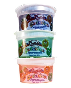 Gelatina Preparada Sabor a Frutas, vaso 90 g